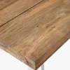 Online Esstisch, Edelstahl/recyceltes Teak, 220x100cm, A-Gestell, rustikal gebürstet, FSC®-zertifiziertes Produkt Gartentische