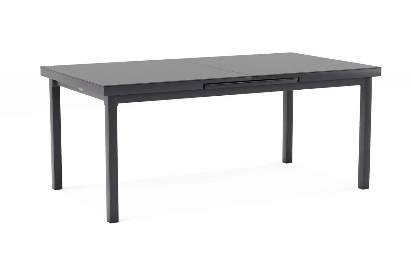 Clearance Evora Garten-Essgruppe, grau/anthrazit, Alu/Polyrattan, ausziehbare Tischplatte 180/240 x 100 cm, 6 Diningsessel Garten-Essgruppen