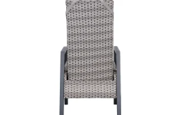 Clearance Evora Garten-Essgruppe, grau/anthrazit, Alu/Polyrattan, ausziehbare Tischplatte 180/240 x 100 cm, 6 Diningsessel Garten-Essgruppen