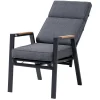 Discount Evora Garten-Essgruppe, anthrazit/natur, Alu/Teak/Polyester, 240 x 100 cm, FSC®-zertifiziertes Produkt Garten-Essgruppen