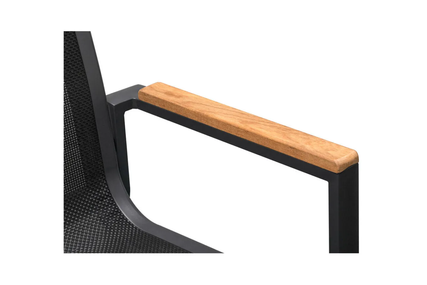 Outlet Evora Garten-Essgruppe, anthrazit/natur, Aluminium/Teak/Textilene, 240 x 100 cm, FSC®-zertifiziertes Produkt Garten-Essgruppen