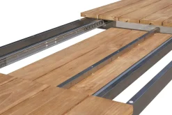 Best Falun Garten-Essgruppe mit 6 Sesseln, braun/silber, Teakholz/Edelstahl, 220/340 x 100 cm, ausziehbar, stapelbar, FSC®-zertifiziertes Produkt Garten-Essgruppen