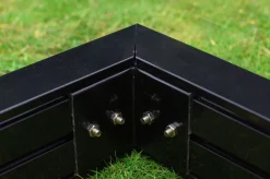 Best Fundament für Gewächshaus 22283, schwarz, Alu, 320x376x9cm, pulverbeschichtet Gewächshaus
