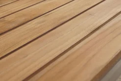 Hot Gartenbank, Teakholz/Edelstahl, 3-Sitzer, 160x55x80cm, FSC®-zertifiziertes Produkt Edelstahl-Gartenmöbel|Gartenbänke & Gartensofas