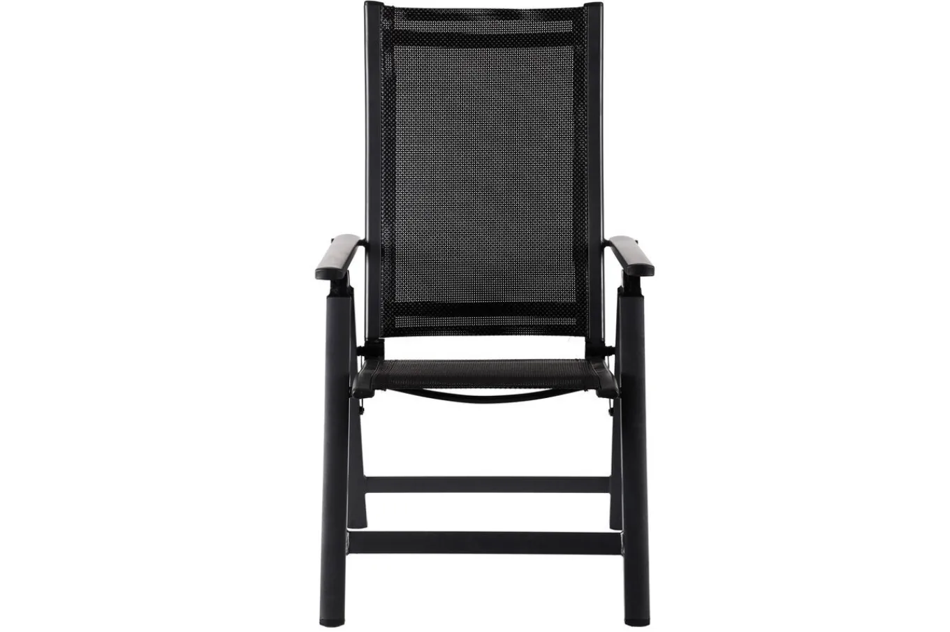 Discount Garten-Essgruppe, anthrazit matt, Alu/Spraystone/Textilen, 160 x 95 cm, 4 Klappstühle Garten-Essgruppen