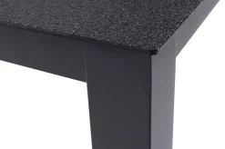 Discount Garten-Essgruppe, anthrazit matt, Alu/Spraystone/Textilen, 160 x 95 cm, 4 Klappstühle Garten-Essgruppen