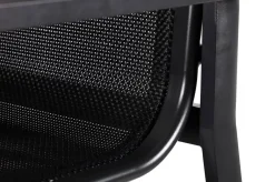 Discount Garten-Essgruppe, anthrazit matt, Alu/Spraystone/Textilen, 160 x 95 cm, 4 Stapelsessel, 2 Klappstühle Garten-Essgruppen