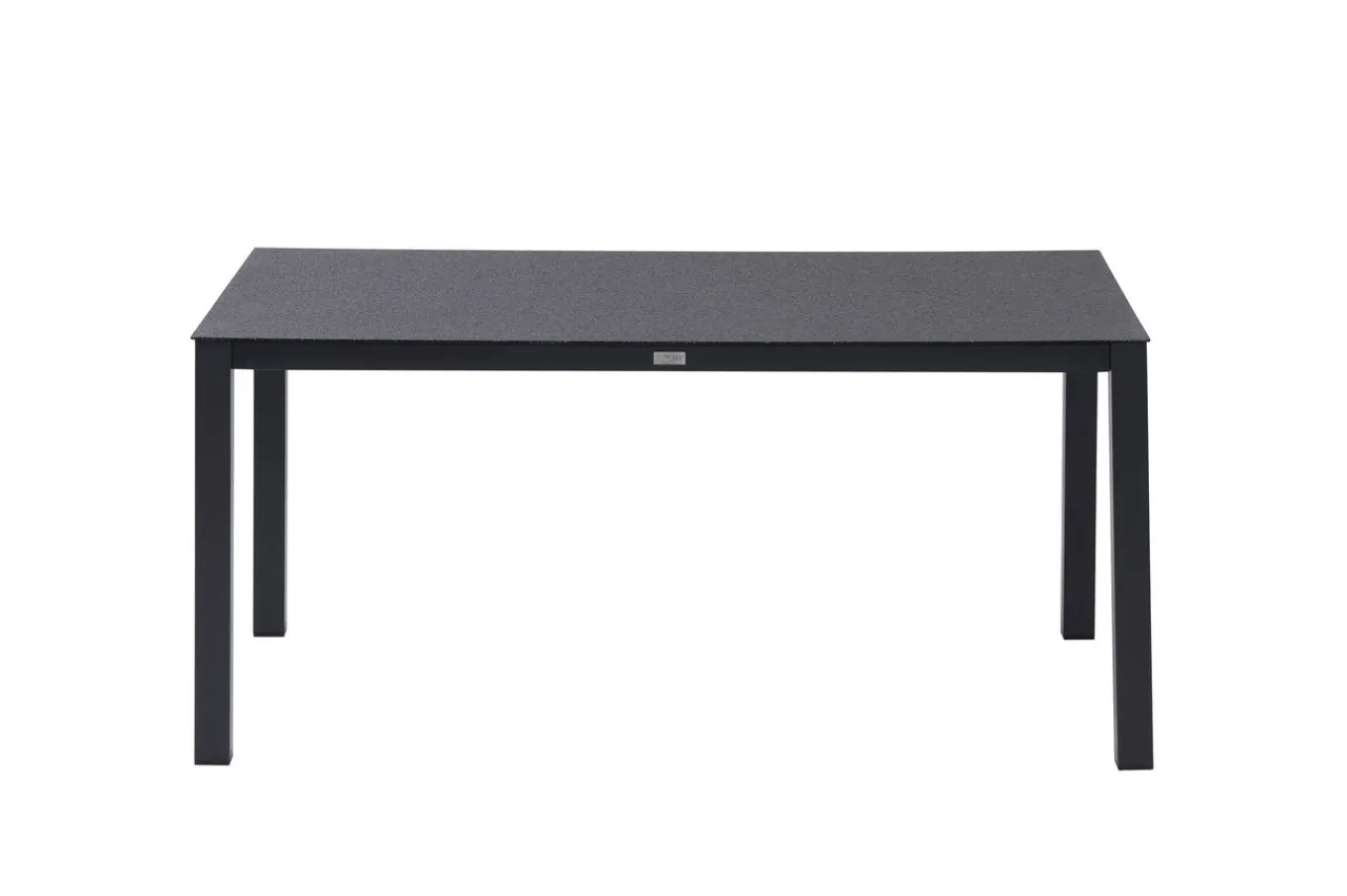 Discount Garten-Essgruppe, anthrazit matt, Alu/Spraystone/Textilen, 160 x 95 cm, 4 Stapelsessel, 2 Klappstühle Garten-Essgruppen