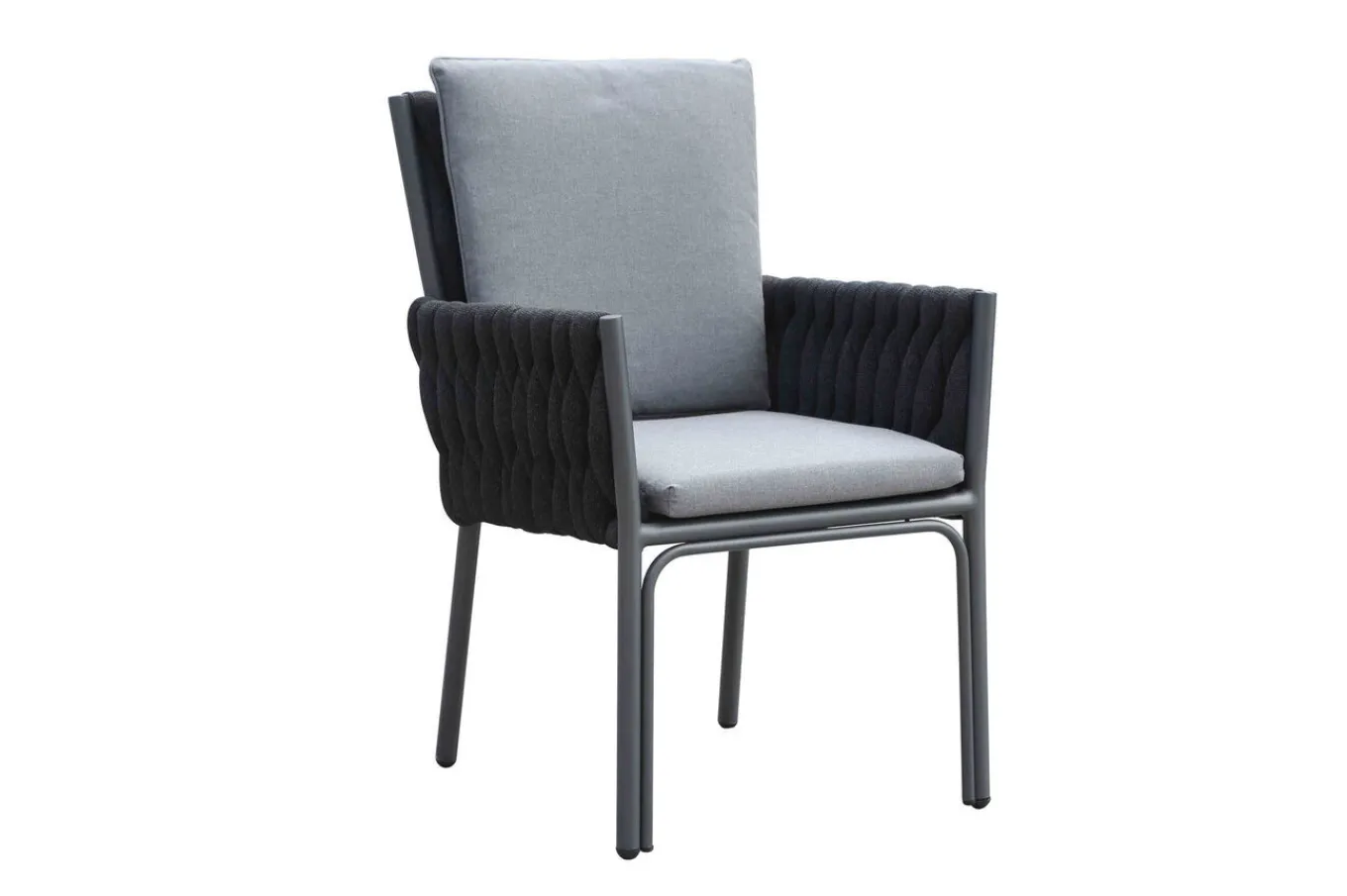 Discount Garten-Essgruppe, anthrazit, Alu, Ausziehtisch 180/270x100 cm, 10 Sessel Garten-Essgruppen|Aluminium-Gartenmöbel