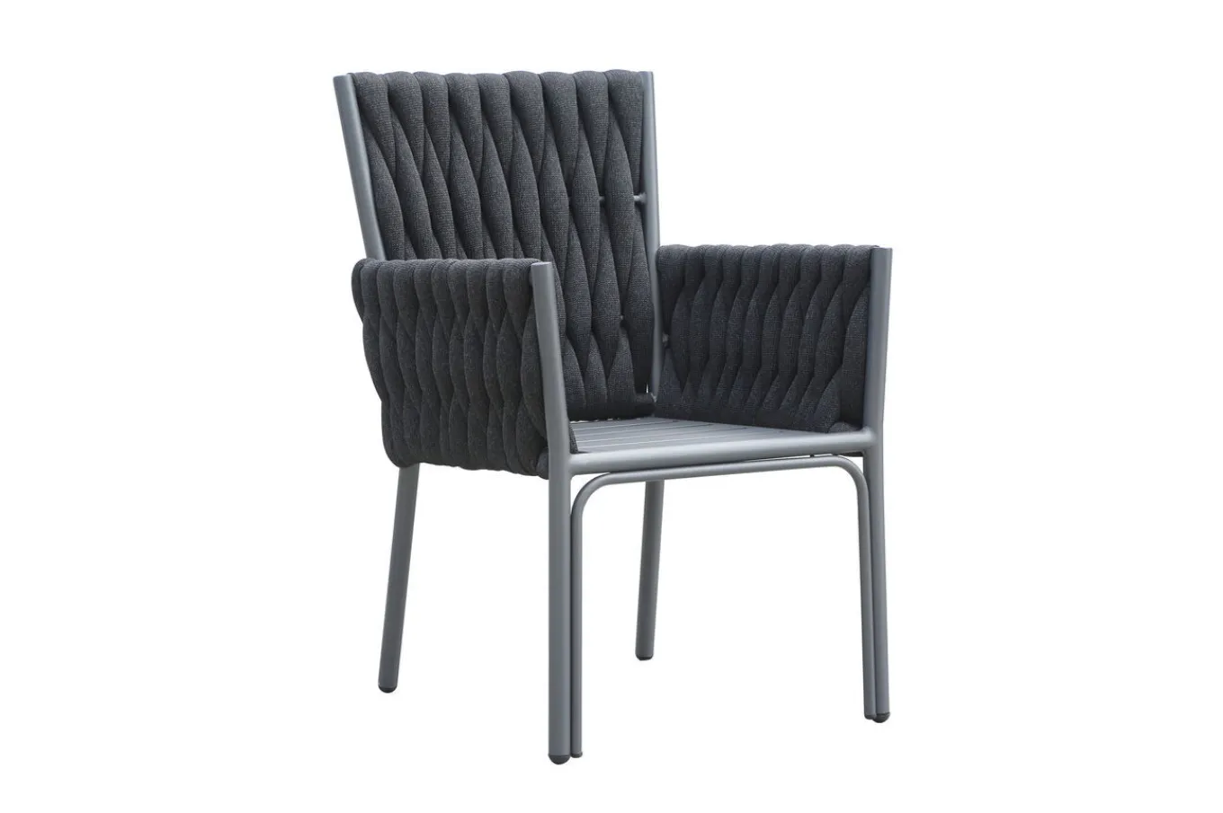 Discount Garten-Essgruppe, anthrazit, Alu, Ausziehtisch 180/270x100 cm, 10 Sessel Garten-Essgruppen|Aluminium-Gartenmöbel