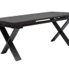 Best Garten-Essgruppe, anthrazit, Alu / Keramik / Textil, 180/280x100cm, 2 Klappstühle, 8 Stapelsessel Garten-Essgruppen