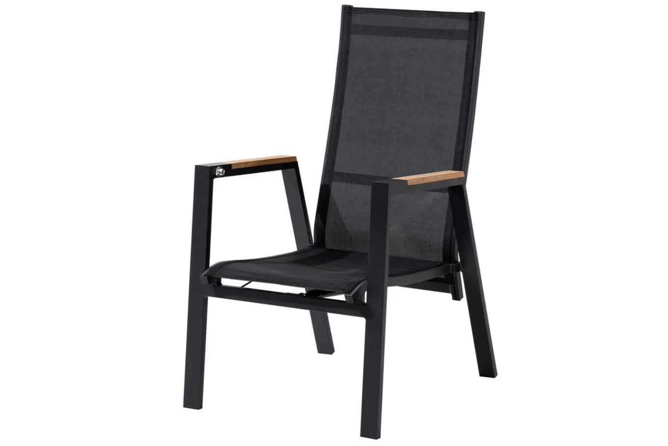 Outlet Garten-Essgruppe, Anthrazit, Aluminium/Teak, Ausziehtisch ca. 183/243 x 100 cm, 6x Sessel Garten-Essgruppen|Aluminium-Gartenmöbel