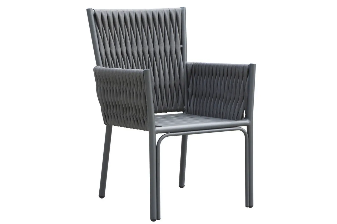 Best Garten-Essgruppe, anthrazit, Aluminium, Ausziehtisch 180/270x100 cm, 6 Sessel Garten-Essgruppen|Aluminium-Gartenmöbel