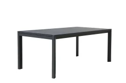 Clearance Garten-Essgruppe, anthrazit, Alu, Ausziehtisch 180/270x100 cm, 8 Diningsessel Garten-Essgruppen|Aluminium-Gartenmöbel