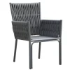 Outlet Garten-Essgruppe, anthrazit, Aluminium, Tisch 180/270x100 cm, 8 Sessel Garten-Essgruppen|Aluminium-Gartenmöbel