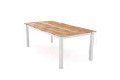 Sale Garten-Essgruppe, Edelstahl/recyceltes Teak, 200/260x100 cm, 8 Armlehnensessel, inkl. Polster, FSC®-zertifiziertes Produkt Garten-Essgruppen