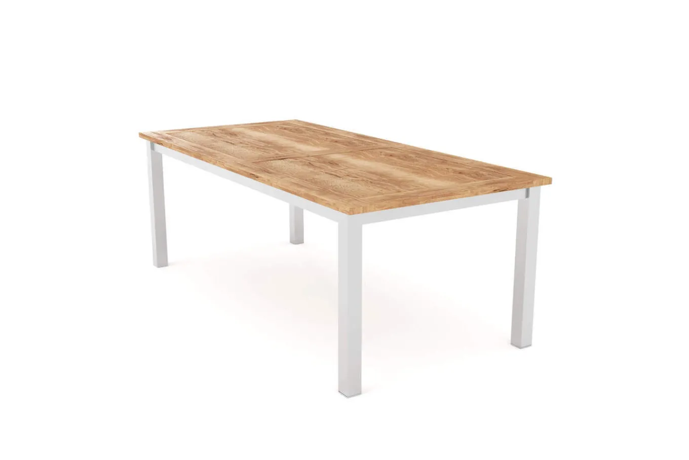 Sale Garten-Essgruppe, Edelstahl/recyceltes Teak, 200/260x100 cm, 8 Armlehnensessel, inkl. Polster, FSC®-zertifiziertes Produkt Garten-Essgruppen