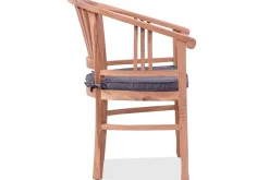 Best Garten-Essgruppe, Edelstahl/recyceltes Teak, 200/260x100 cm, 6 Armlehnensessel, inkl. Polster, FSC®-zertifiziertes Produkt Garten-Essgruppen