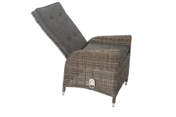 New Garten-Essgruppe, Edelstahl/recyceltes Teak, Tisch 220x100 cm, 8 Hochlehner- Diningsessel, A-Gestell, FSC®-zertifiziertes Produkt Polyrattan-Gartenmöbel|Edelstahl-Gartenmöbel