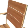Sale Garten-Essgruppe, Edelstahl/recyceltes Teak, Tisch 180 x 90 cm, 6 Stapelsessel, FSC®-zertifiziertes Produkt Garten-Essgruppen|Edelstahl-Gartenmöbel