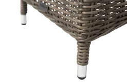 Best Garten-Essgruppe, Edelstahl/recyceltes Teak, Tisch 220x100 cm, 6 Hochlehner- Diningsessel, A-Gestell, FSC®-zertifiziertes Produkt Polyrattan-Gartenmöbel|Garten-Essgruppen