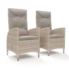 Clearance Garten-Essgruppe für 6 Personen, dessert-beige, Alu/Polyrattan, mit Feuertisch 200 x 100 cm, UV- & witterungsbeständig Garten-Essgruppen|Aluminium-Gartenmöbel