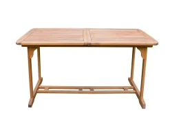 Hot Garten-Essgruppe, natur, Akazie, Ausziehtisch 150/200 x 90 cm, 6 Klappstühle, FSC®-zertifiziertes Produkt Garten-Essgruppen|Akazien-Gartenmöbel