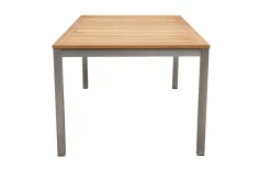 New Garten-Essgruppe, natur/anthrazit, Edelstahl/Textilene/Teakholz, Ausziehtisch 180/240x100cm, 8 Diningsessel, FSC®-zertifiziertes Produkt Garten-Essgruppen