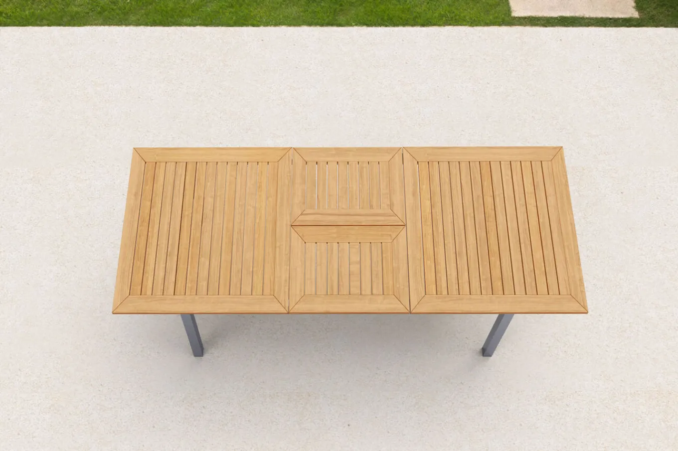New Garten-Essgruppe, natur/anthrazit, Edelstahl/Textilene/Teakholz, Ausziehtisch 180/240x100cm, 8 Diningsessel, FSC®-zertifiziertes Produkt Garten-Essgruppen