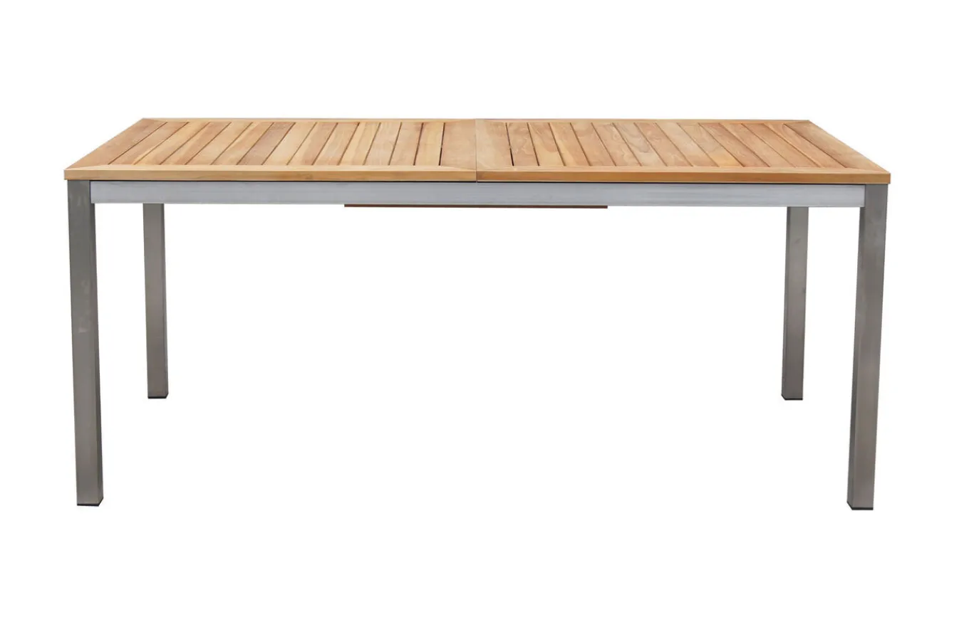 Garten-Essgruppe, natur/anthrazit, Edelstahl/Textilene/Teakholz, Ausziehtisch 180/240x100cm, 6 Diningsessel, FSC®-zertifiziertes Produkt Garten-Essgruppen