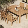 Hot Garten-Essgruppe, natur, Akazie, Tisch 160 x 90 cm, 4 Gartenstühle, FSC®-zertifiziertes Produkt Garten-Essgruppen
