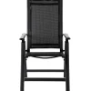 Outlet Garten-Essgruppe, ® anthrazit matt, Alu / Teak / Textil, Ausziehtisch 180/240 x 100cm, 6 Klappstühle Garten-Essgruppen