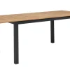 Garten-Essgruppe, ® anthrazit matt, Alu / Teak / Textil, Ausziehtisch 150/210x90cm, 4 Stapelsessel Garten-Essgruppen