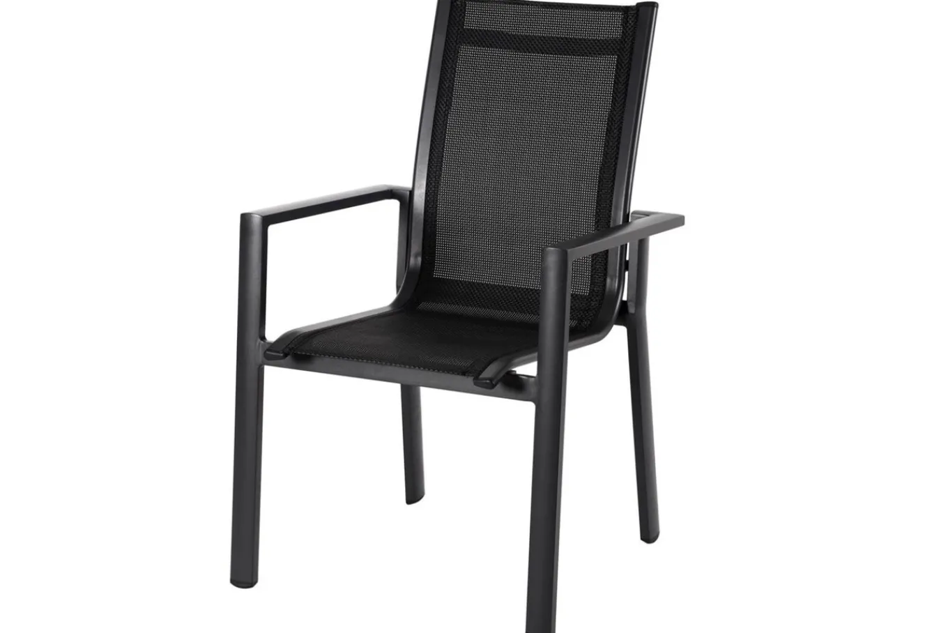 Online Garten-Essgruppe, ® anthrazit matt, Alu / Teak / Textil, Ausziehtisch 180/240 x 100cm, 6 Stapelsessel, 2 Klappstühle Garten-Essgruppen|Aluminium-Gartenmöbel