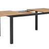 New Garten-Essgruppe, ® anthrazit matt, Alu / Teak / Textil, Tisch 150/210x90cm, 6 Klappstühle Garten-Essgruppen