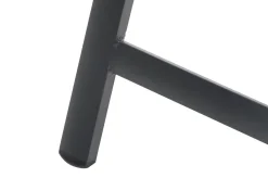 New Garten-Essgruppe, ® anthrazit matt, Alu / Teak / Textil, Tisch 150/210x90cm, 6 Klappstühle Garten-Essgruppen