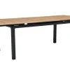 Best Garten-Essgruppe, ® anthrazit matt, Alu / Teak / Textil, Ausziehtisch 180/240 x 100cm, 4 Stapelsessel, 2 Klappstühle Garten-Essgruppen