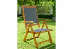 Best Garten-Essgruppe, 4 Personen, ausziehbar, 180-240cm, Akazie/Textilene, FSC®-zertifiziert Garten-Essgruppen|Akazien-Gartenmöbel