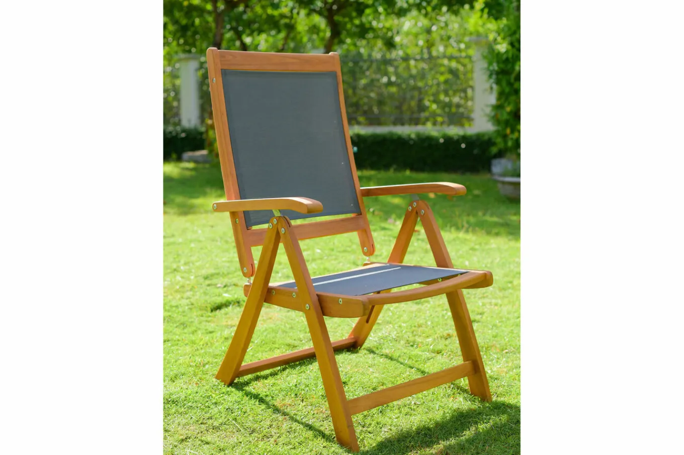 Best Garten-Essgruppe, 4 Personen, ausziehbar, 180-240cm, Akazie/Textilene, FSC®-zertifiziert Garten-Essgruppen|Akazien-Gartenmöbel