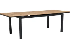 Discount Garten-Essgruppe, 8 Personen, ausziehbarer Tisch 180–240 cm, Aluminium/Teakholz FSC®-zertifiziert Garten-Essgruppen|Aluminium-Gartenmöbel