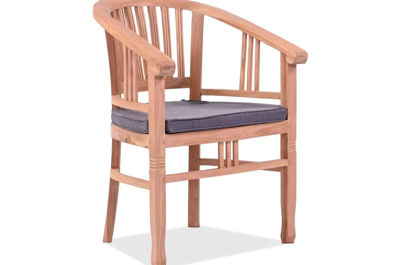 Hot Garten-Essgruppe, 6 Personen, ausziehbarer Tisch 160–210 cm, Teakholz, inkl. Polster Garten-Essgruppen