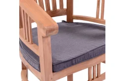 Hot Garten-Essgruppe, 6 Personen, ausziehbarer Tisch 160–210 cm, Teakholz, inkl. Polster Garten-Essgruppen