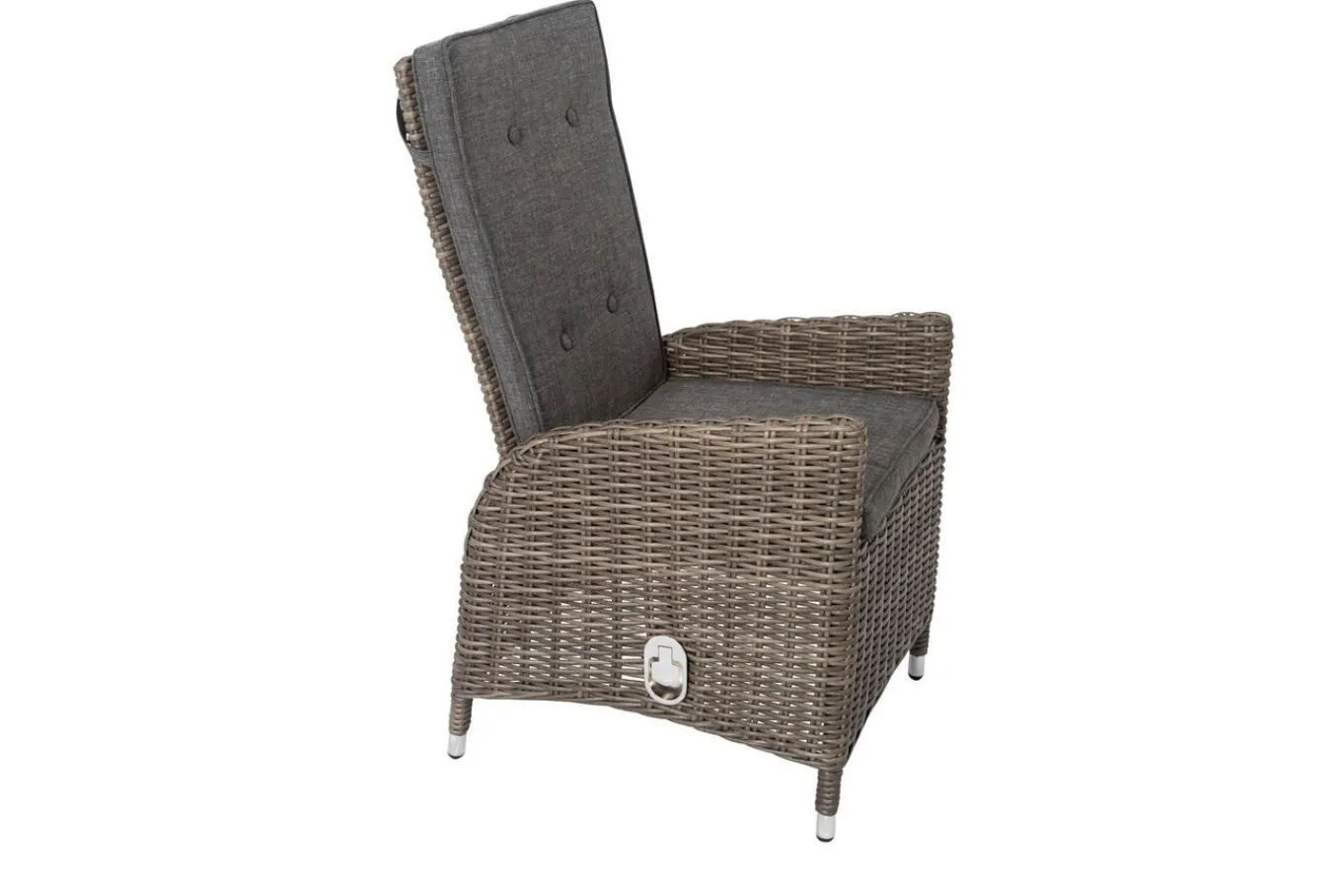 Online Garten-Essgruppe, Polyrattan/recyceltes Teak, Tisch 160 x 90 cm, 4 Hochlehner- Diningsessel, inkl. Polster, FSC®-zertifiziertes Produkt Polyrattan-Gartenmöbel|Garten-Essgruppen