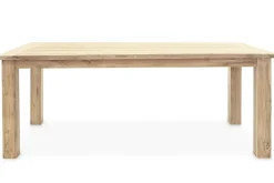 Garten-Essgruppe, Polyrattan/Teakholz, Tisch 200 x 100 cm, 6 Hochlehner- Diningsessel, inkl. Polster Polyrattan-Gartenmöbel|Garten-Essgruppen