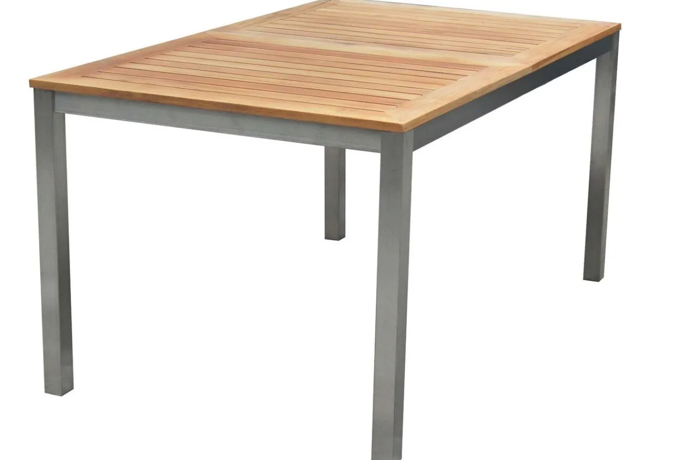 Best Garten-Essgruppe, schwarz, 150 x 90 cm, Edelstahl/Teak, Ausziehtisch, 6 Stühle, 2 Klappstühle Garten-Essgruppen