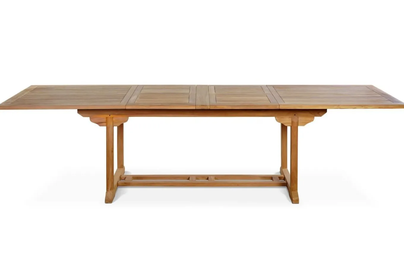 Hot Garten-Essgruppe, Teakholz, Ausziehtisch 195/295 x 90 cm, 8 Armlehnensessel, inkl. Polster Garten-Essgruppen|Teak-Gartenmöbel