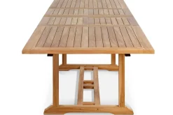 Hot Garten-Essgruppe, Teakholz, Ausziehtisch 195/295 x 90 cm, 8 Armlehnensessel, inkl. Polster Garten-Essgruppen|Teak-Gartenmöbel