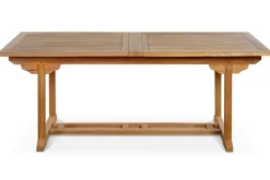 New Garten-Essgruppe, Teakholz, Ausziehtisch 195/295 x 90 cm, 10 Armlehnensessel, inkl. Polster Garten-Essgruppen|Teak-Gartenmöbel