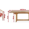 Garten-Essgruppe, Teakholz, Ausziehtisch 160/210x90cm, 8 Armlehnensessel, inkl. Polster Garten-Essgruppen|Teak-Gartenmöbel