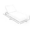 Clearance Gartenliege, desert-beige, Polyrattan/Alu, 200 x 70 cm, kissen inklusive, abnehmbare Bezüge Gartenliegen|Aluminium-Gartenmöbel
